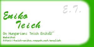 eniko teich business card